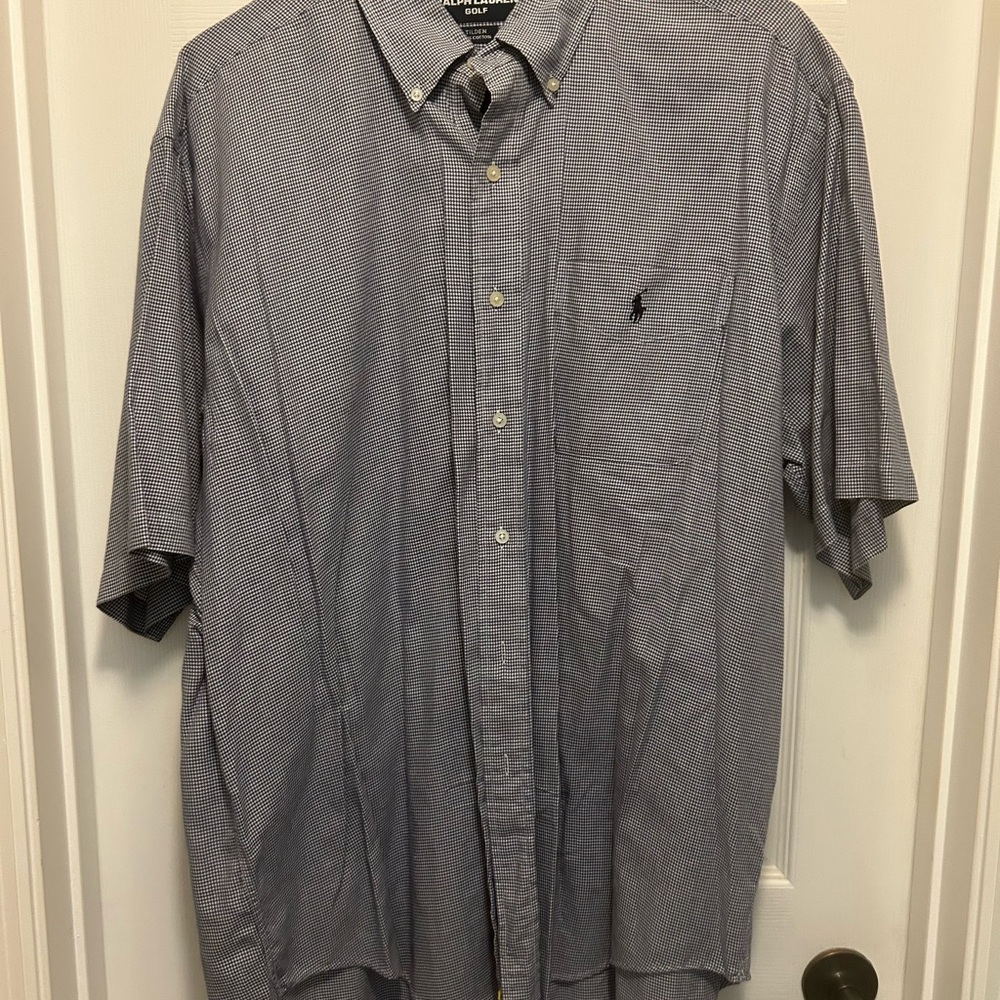 Ralph Lauren Blue Casual Button Down Shirt